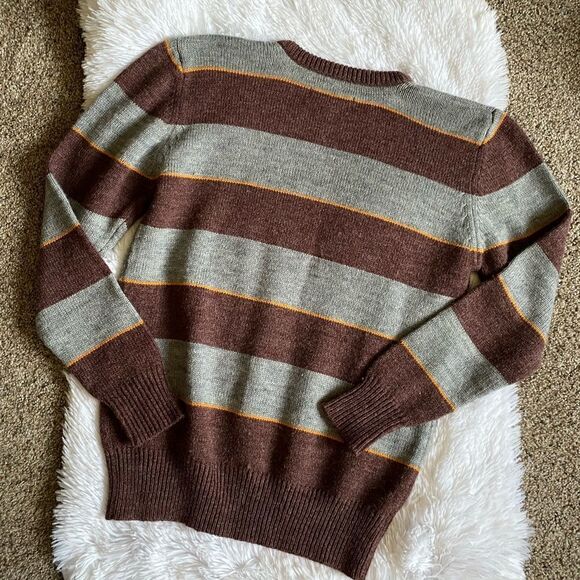 Billabong Wool Blend Crew Neck Striped Sweater Size Small - Picture 6 of 6